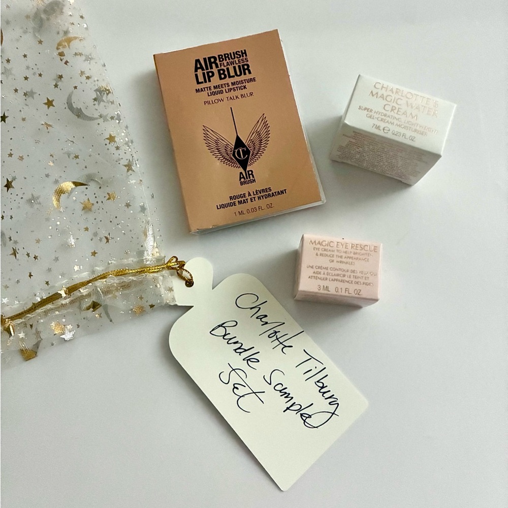 Charlotte Tilbury Magic Water, Magic Eye Rescue, Pillow Talk Blur Mini Bundle